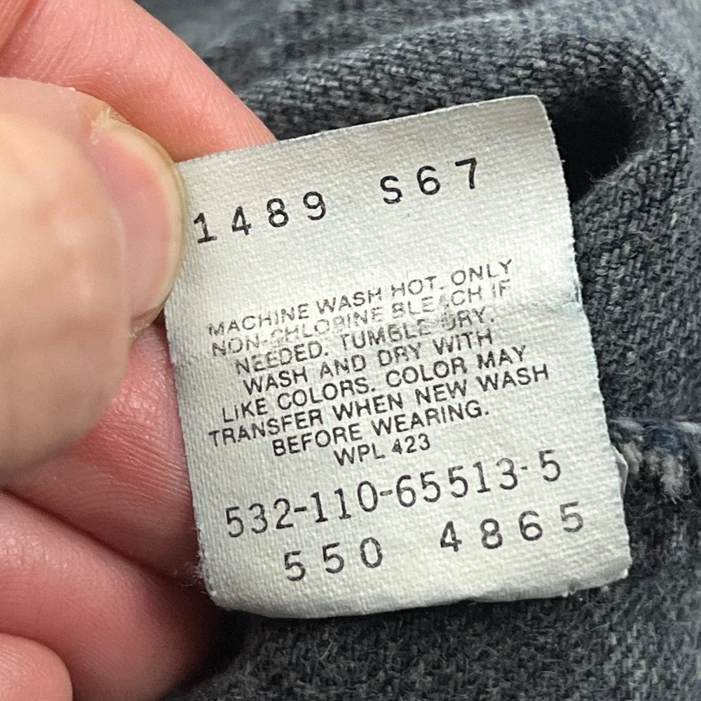 VTG Levis 550 Jeans Men's 34x30* Blue Washed Denim‎ Cotton Red Tab Made in USA